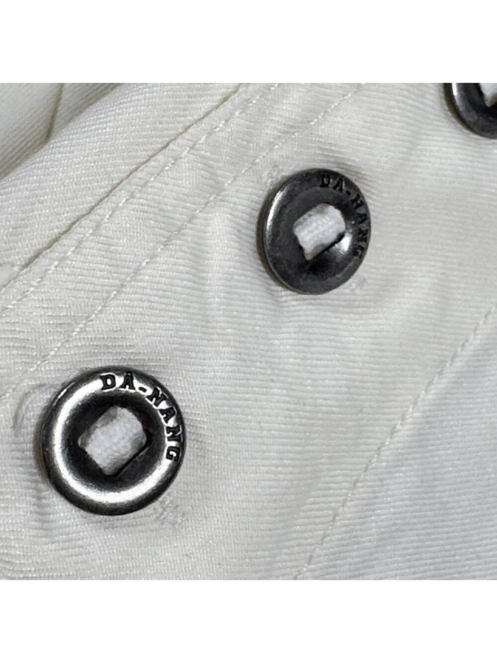 NWT Vintage Y2K Da-Nang Capri Pants Sz L Ivory Silk Cotton Blend Rare - Picture 12 of 16